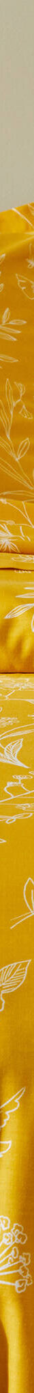 Linge de lit Alessia en coton imprimé fleuri (jaune) Linge de lit Alessia en coton imprimé fleuri (jaune)